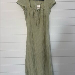 NWT, Free People , Tender Fern Green Maxi Dress - XL